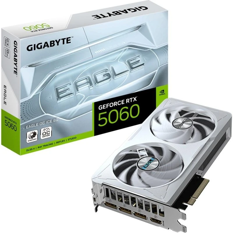 Gigabyte GeForce RTX 5060 EAGLE OC ICE 8GB GDDR7, PCIe 5.0