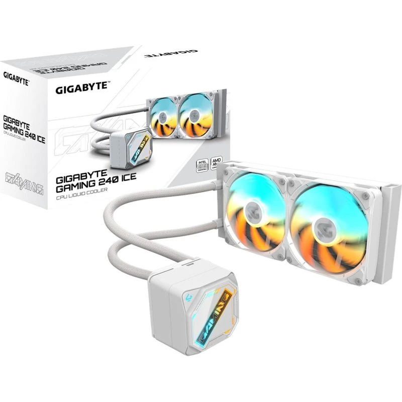 Gigabyte GAMING 240 ICE 240 mm ARGB Hvid AIO CPU-køler