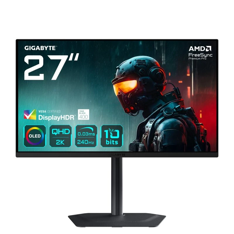 Gigabyte MO27Q2 27" OLED 2K 240 Hz Gaming-skærm