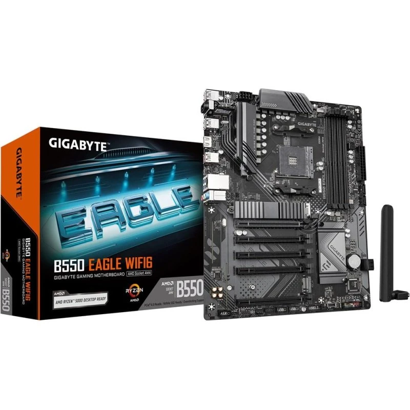 Gigabyte B550 Eagle WiFi 6 ATX AM4, PCIe 4.0, 1 GbE