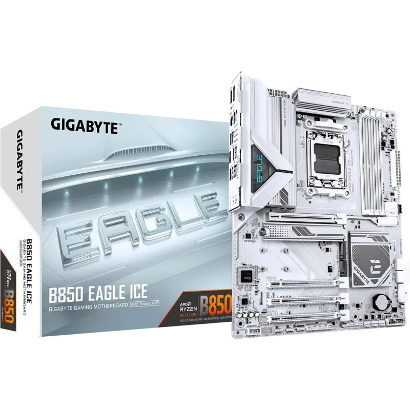 Gigabyte B850 Eagle Ice Hvid ATX AM5 DDR5