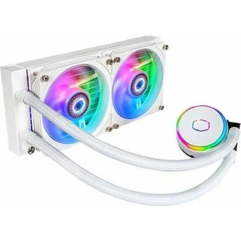 Cooler Master PL240 Hvid Vandkøling 240 mm med 2x 120 mm Blæsere