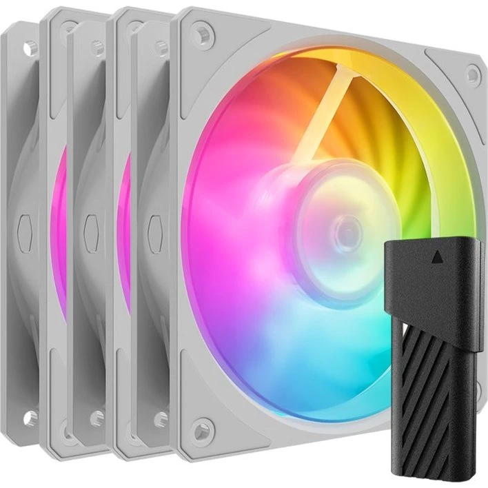 Cooler Master Mobius 120P ARGB Hvid 120 mm Etuiblæsersæt