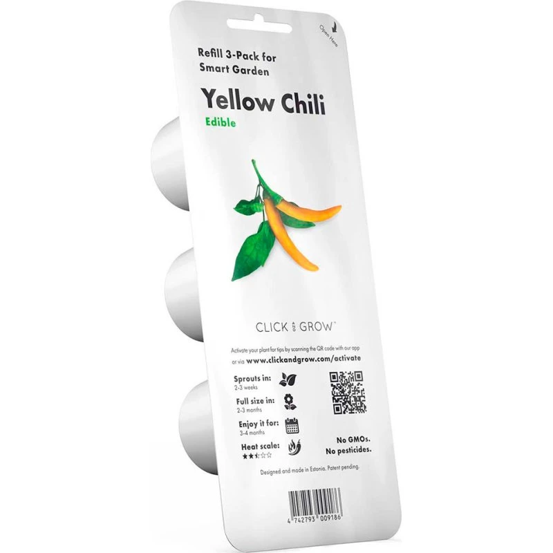 Click & Grow Smart Garden Refill Gul Chili Peber 3pk