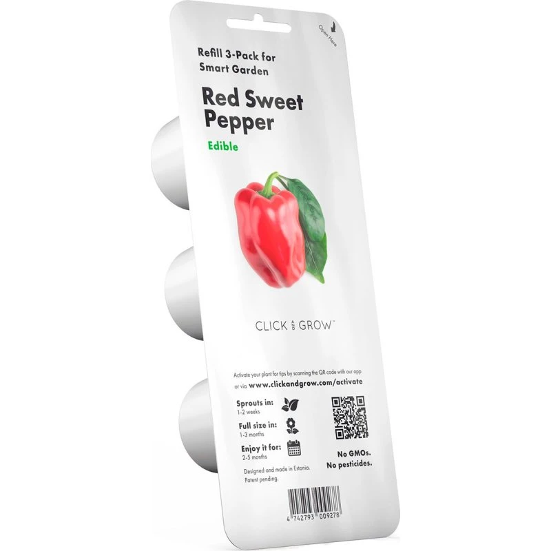 Click & Grow Smart Garden Refill Søde Røde Peberfrugter 3pk