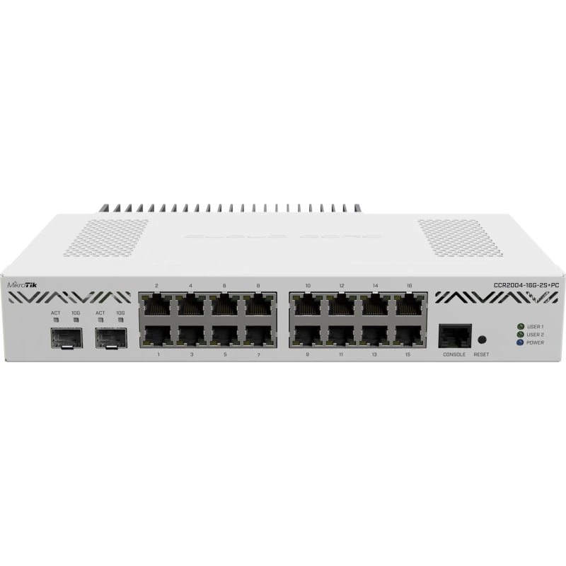 MikroTik CCR2004-16G-2S+PC Cloud Core Router 16-port 10GbE