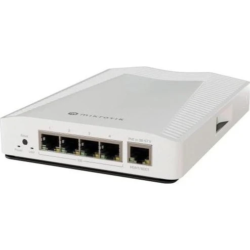 MikroTik CRS304-4XG-IN 4x10G Switch, hvid, desktop/DIN-skinne