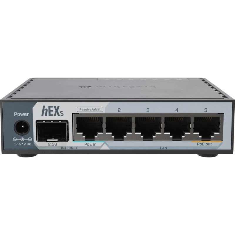 MikroTik hEX S 5-Port Gigabit Switch med 2.5Gbps SFP+