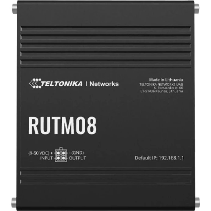 Teltonika RUTM08 3-port switch router, 1GbE, DIN-montage