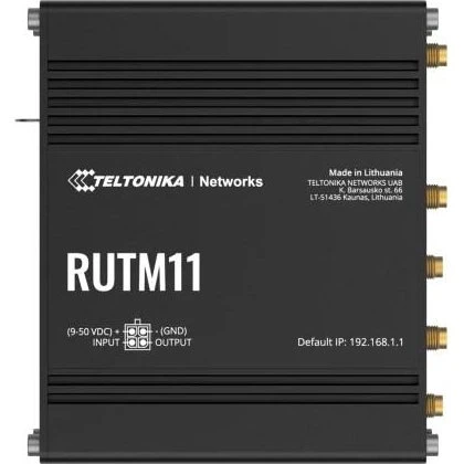 Teltonika RUTM11 Gigabit Router, sort