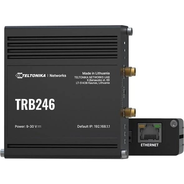 Teltonika TRB246 Industriel LTE Gateway 4G Cat 4, Dual SIM, Sort