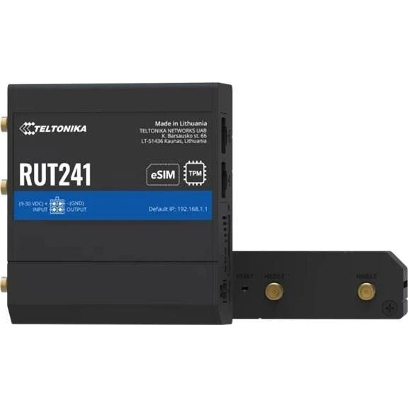 Teltonika RUT241 eSIM 4G LTE Industrial Router