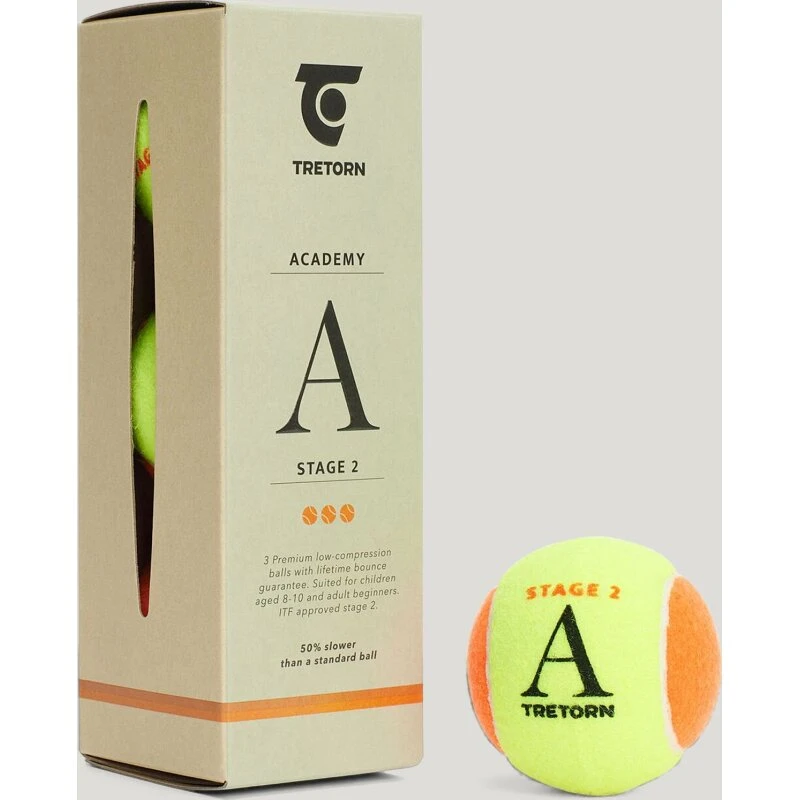 Tretorn Academy Orange Stage 2 – 3-pak