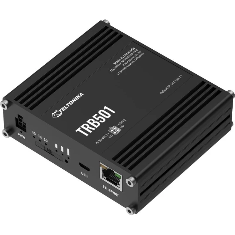 Teltonika TRB501 5G/LTE Gateway 2,5GbE + 1GbE, desktop/væg/DIN-skinnemonterbar