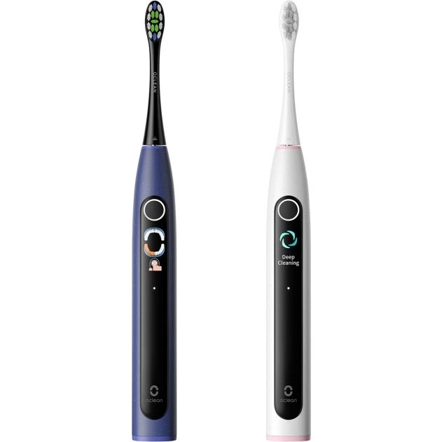 Oclean X Lite S Duo Elektrisk Tandbørste Sæt Mørkeblå/Grå