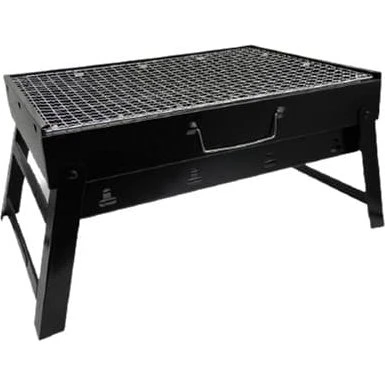 Maestro MR-1010 Bærbar Foldbar Kulgrill, Sort, 43x29x22 cm