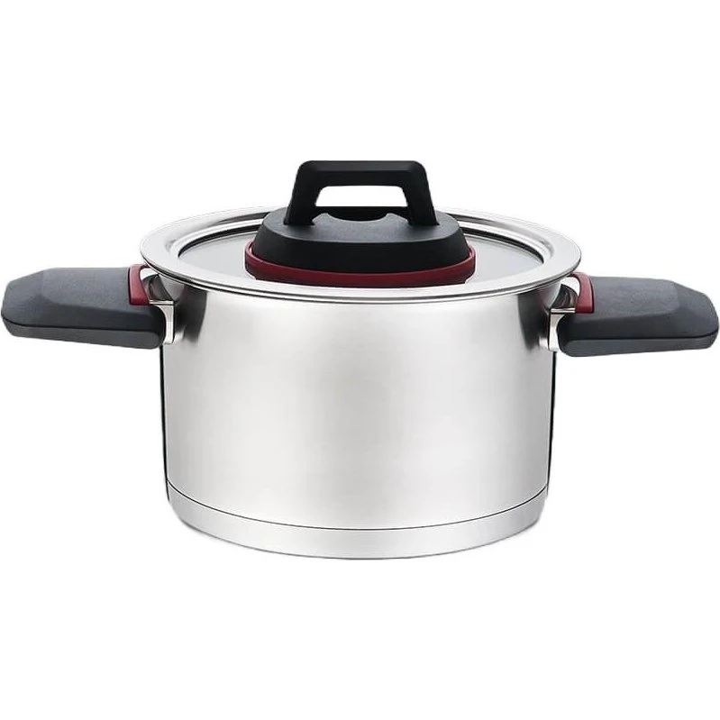 Maestro MR-3530-22 Gryde 22 cm med foldbare håndtag, 4,2 L rustfrit stål