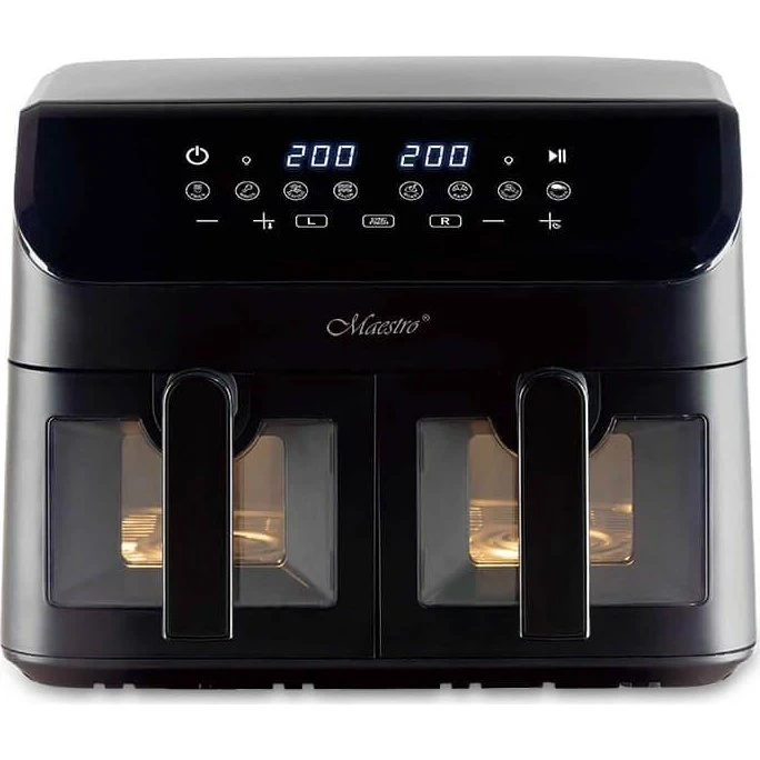 Maestro MR-758 Airfryer 2×4,5 L, 2000 W, Sort