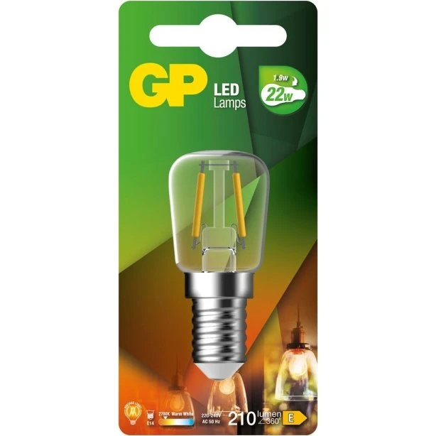 GP LED Filament T25 E14 1,9W 210lm