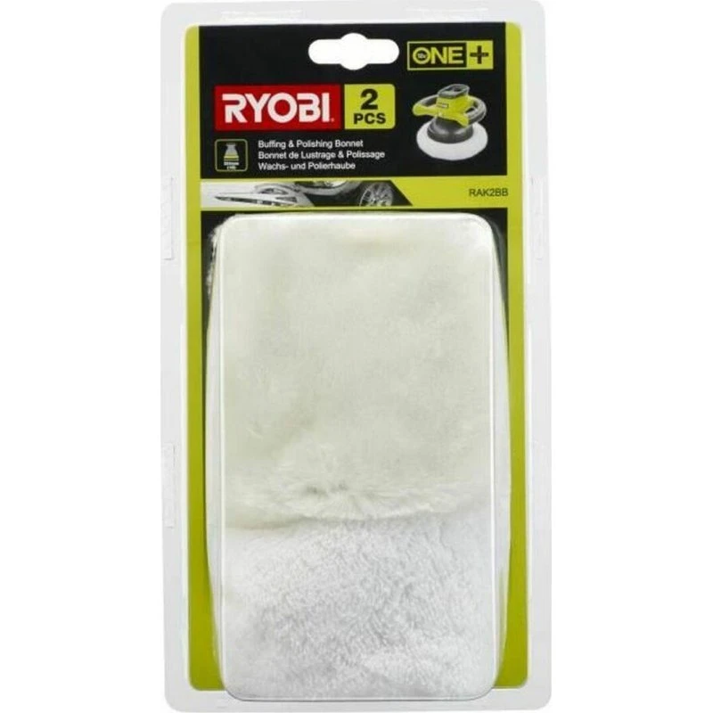 Ryobi Polerhætter RAK2BB (2 stk., hvid/grøn)