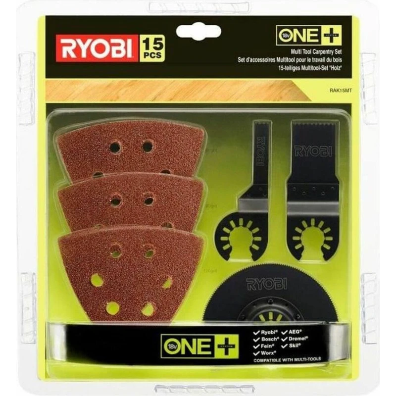 Ryobi Værktøjssæt 15 dele - 5132002809