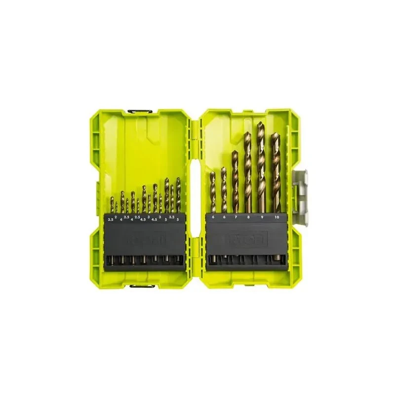 Ryobi Gripcase HSS Titanium Bor-sæt 19 dele (2-10 mm)