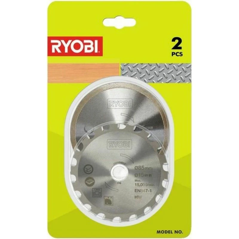 Ryobi RAKMMS02K Savklinge 2 stk. 85 mm