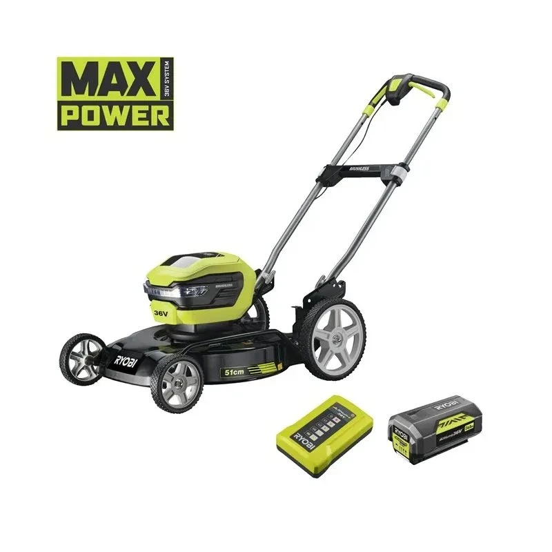 Ryobi 36V Akkuplæneklipper 51 cm Mulch-Mäher RY36LMMX51A-140