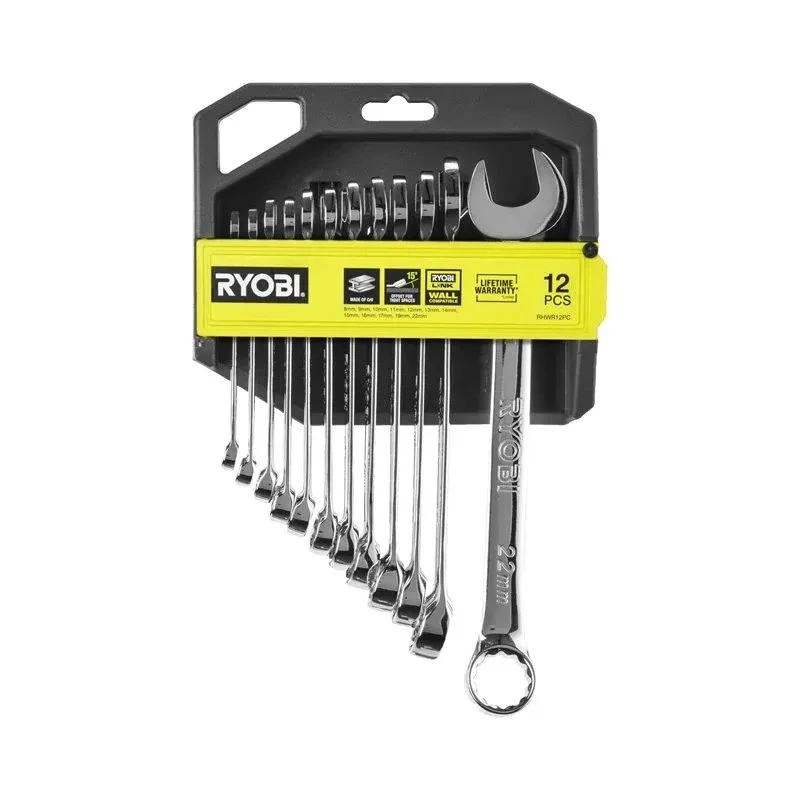 Ryobi RHWR12PC Ringgaffelnøglesæt 12 dele