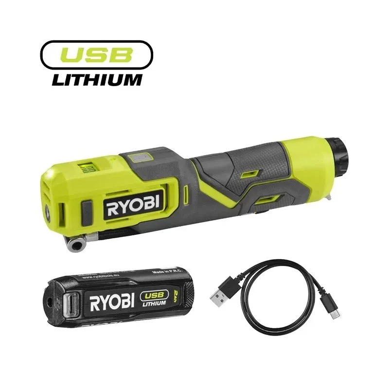 Ryobi RI4-120G 4V Akkupumpe med Batteri og Lader