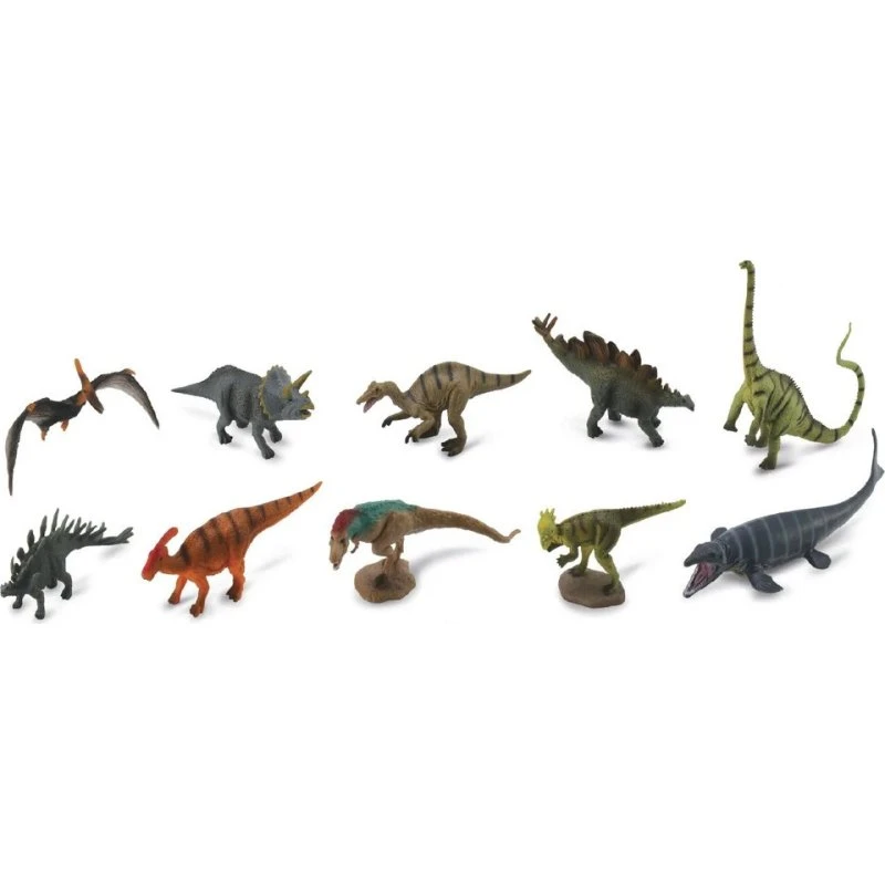 CollectA Mini Dinosaur Figurer Legesæt, 10 stk, 3+ år