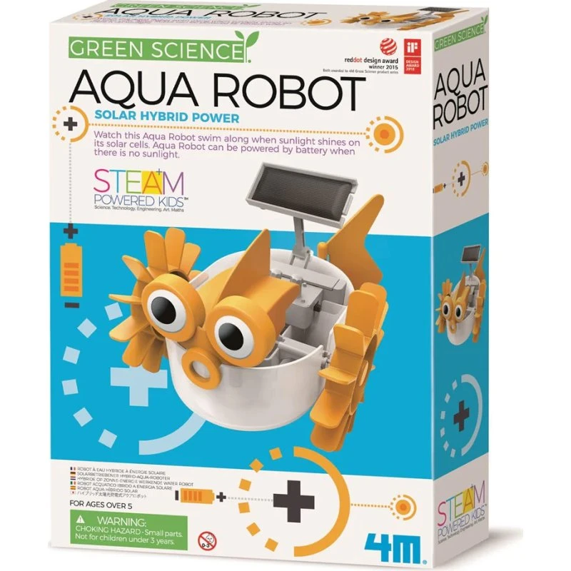 4M Green Science Aqua Robot med Solcelle, 5+ år