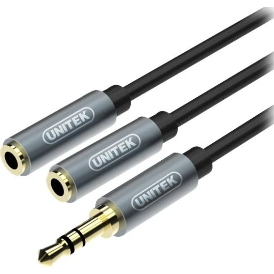 Unitek Lyd adapter 3.5 mm han til hun 20 cm