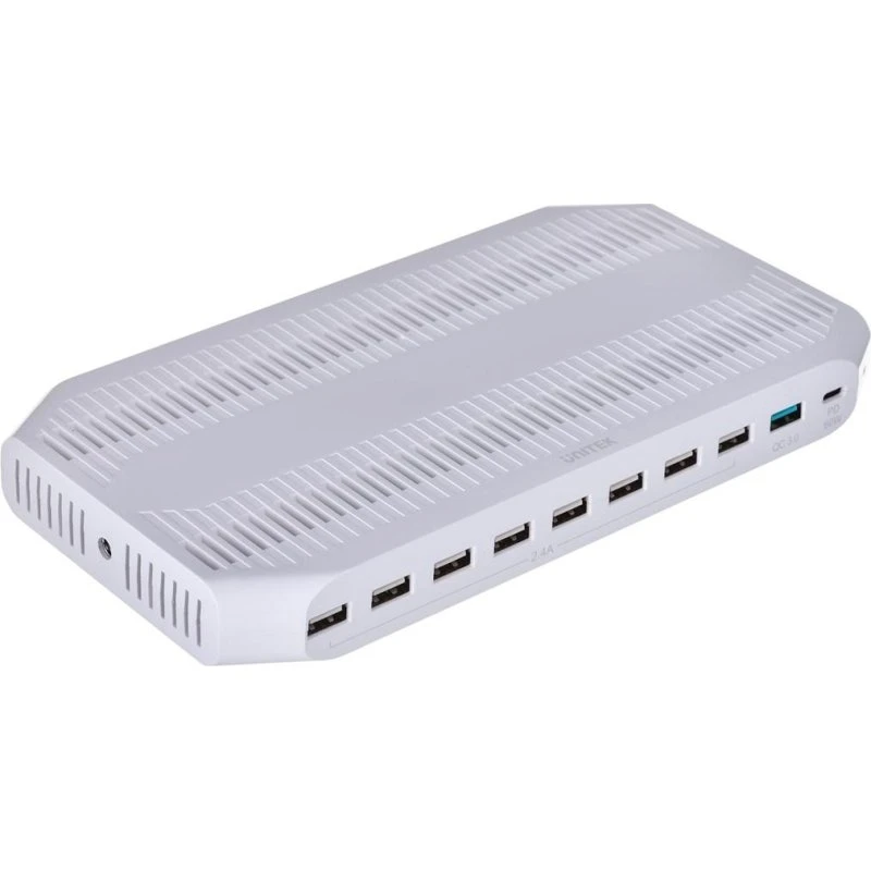 Unitek Y-2190 10-port 160W opladerstation med USB-C