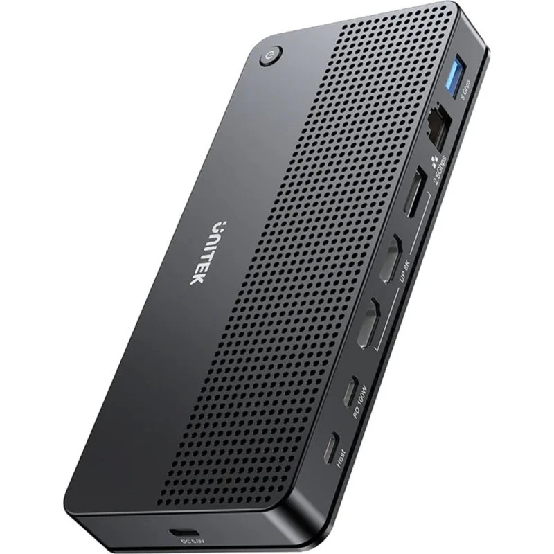 Unitek D1104A01 USB-C Dockingstation med HDMI, DP, 100W