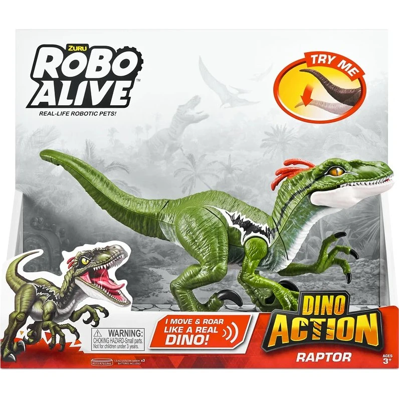 Zuru Robo Alive Raptor - Interaktiv Dinosaur for Børn