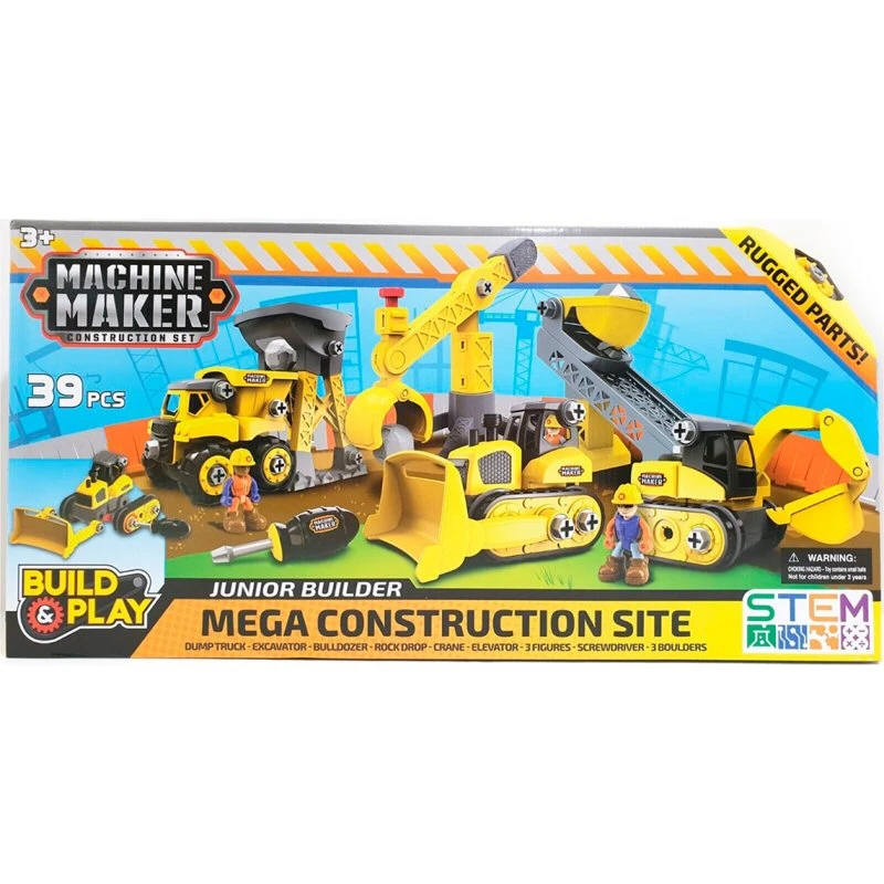 Machine Maker Byggeplads Sæt (39 dele)