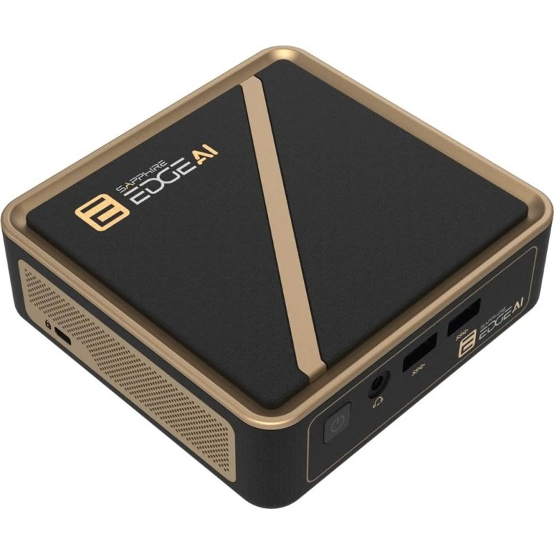 SAPPHIRE Edge AI Mini PC Ryzen AI 9 HX 370, gyldensort