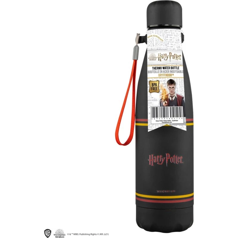 Cinereplicas Harry Potter Gryffindor Metal Vandflaske 500ml