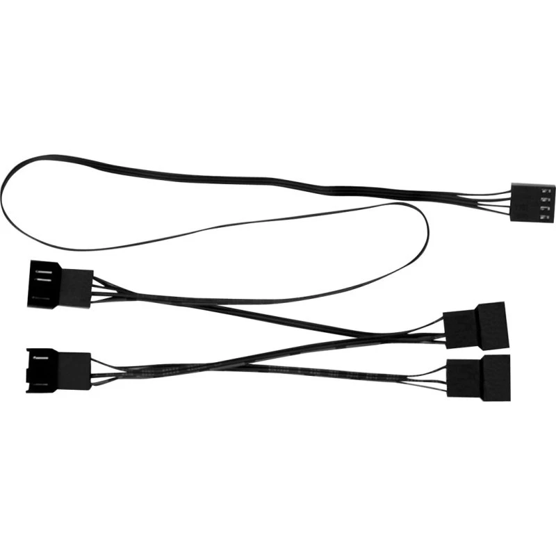 ARCTIC PST Cable Rev.2 70 cm 4-pin PWM han til 4 x hun, sort