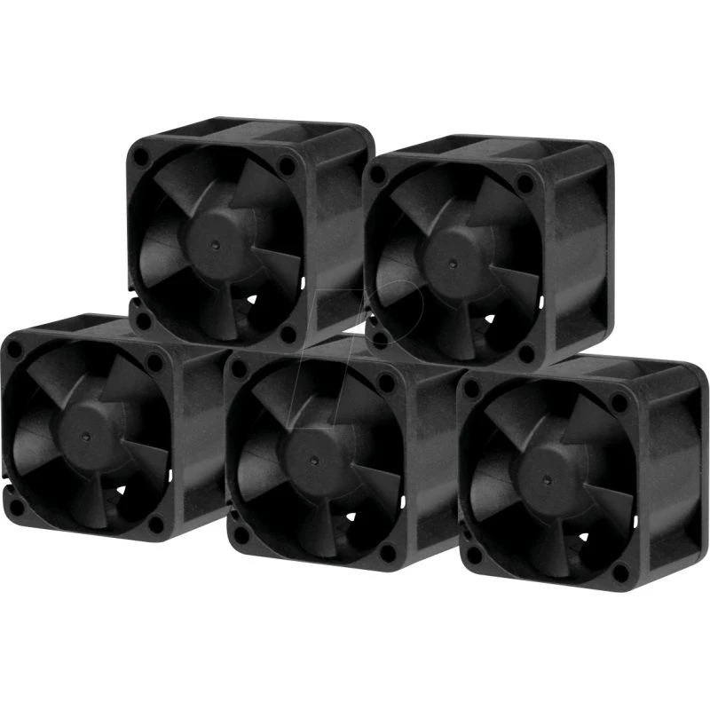 Arctic S4028-6K 5-pack 40mm Sort Kabinet Køler