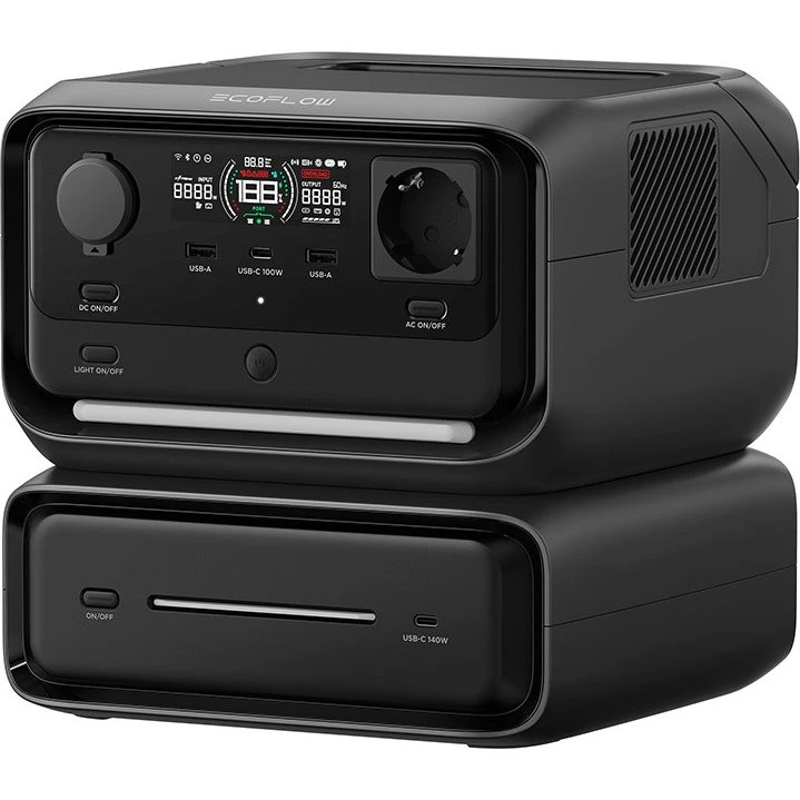 EcoFlow River 3 Max 572Wh, 600W bærbar strømstation