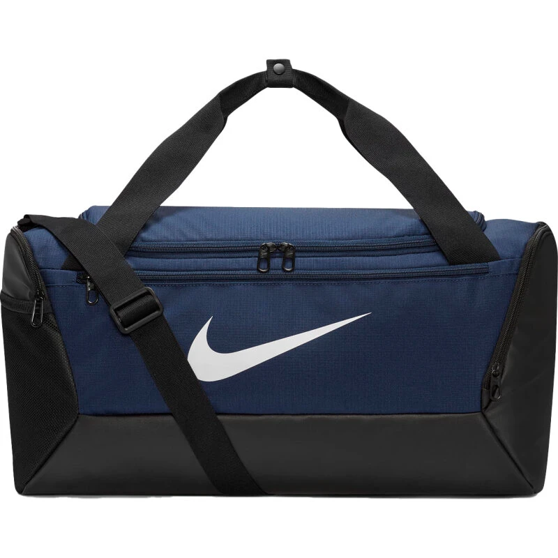 Nike Brasilia 9.5 Small Duffel - Midnight Navy/Sort/Hvid