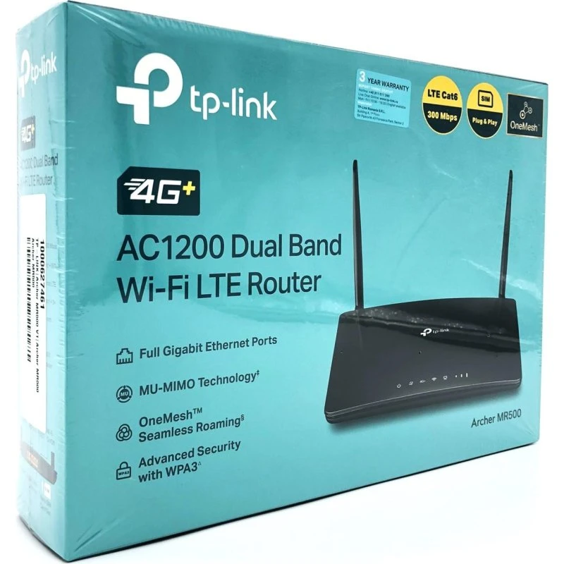 TP-Link Archer MR500 V1 AC1200 4G+ LTE Dualband WiFi Router