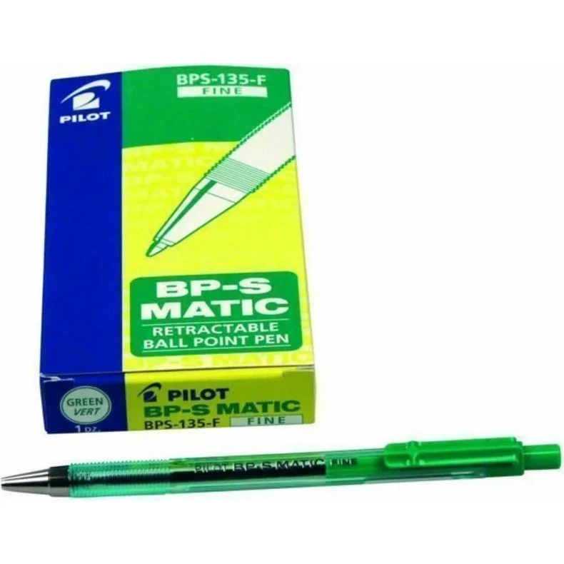 Pilot BP-S Matic Kuglepen 0,7 mm Grøn
