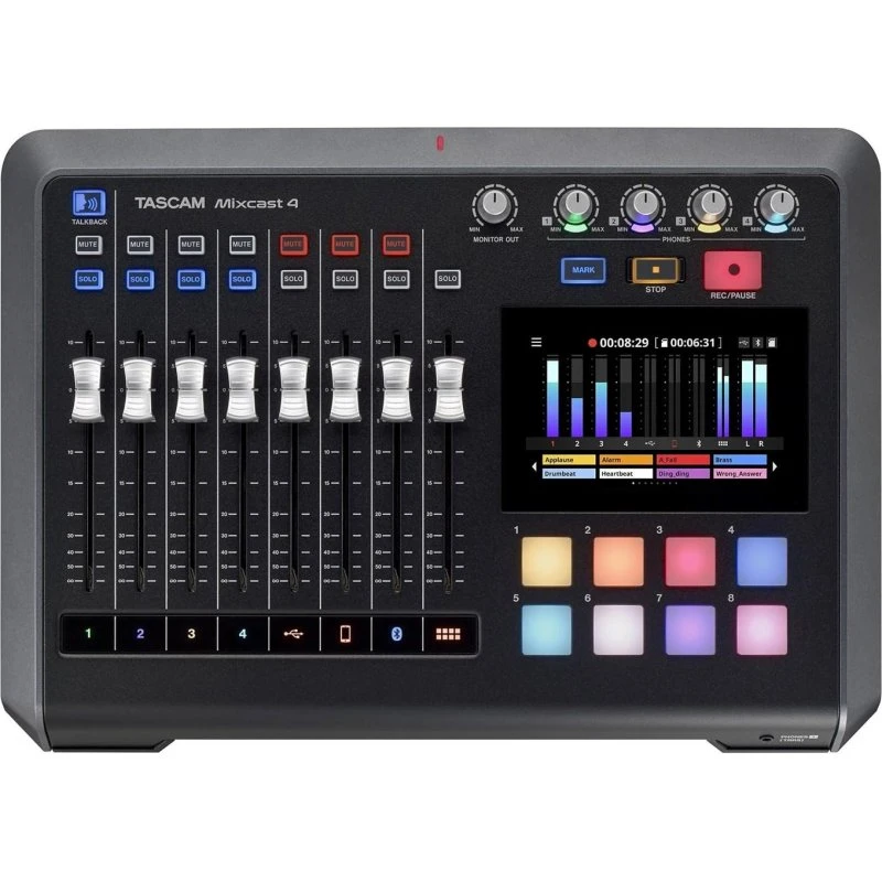 Tascam Mixcast 4 Podcast Mixer med Touchscreen
