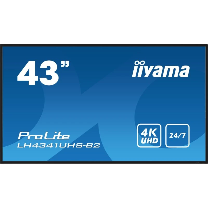 iiyama ProLite LH4341UHS-B2 43" 4K LED-bagbelyst digital skærm