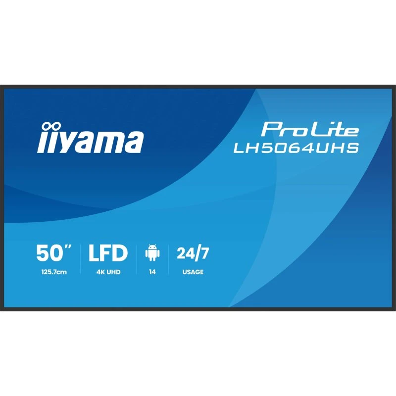 iiyama ProLite LH5064UHS-B1AG 50" 4K LED-digital skærm med SoC