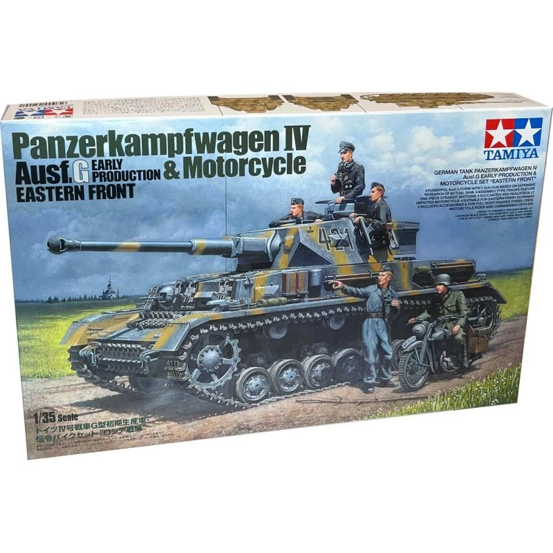 Tamiya 25209 Panzerkampfwagen IV Ausf.G & Motorcycle 1:35