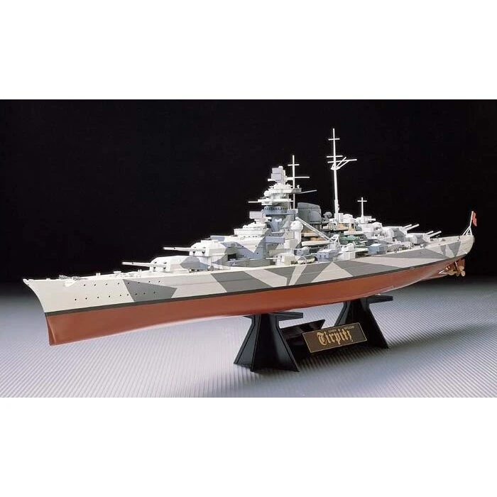 Tamiya Tirpitz 1:350 Byggesæt – Tysk Slagskib